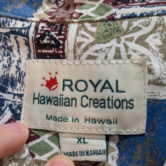 Royal Hawaiian Creations shirt Men’s XL Sea Turtle Short Sleeve Button Up. - Picture 3 of 5